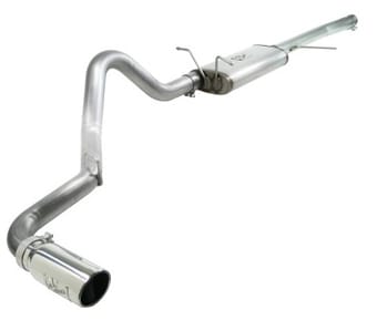 afe machforce xp exhaust cat-back 3in ss-409 w/ polished tip 97-03 ford f-150 v8 4.6/5.4l 49-43043-p - image