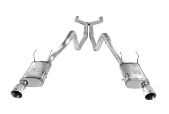 afe machforce xp cat-back exhaust 3in ss w/ polished tips 11-14 ford mustang gt v8 5.0l 49-43049-p - image