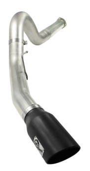 afe machforce xp 5in dpf-back stainless steel exhaust , blk,ford diesel trucks 11-14 v8-6.7l td 49-43055-b - image