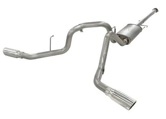 afe machforce xp exhausts 3inss dual side exit cat-back 11-14 ford f150 ecoboost v6-3.5l (tt) 49-43056-p - image