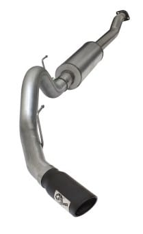afe machforce xp ss exhaust 4in cat-back w/ black tip 2015 ford f-150 ecoboost v6 2.7/3.5ltt 49-43069-b - image