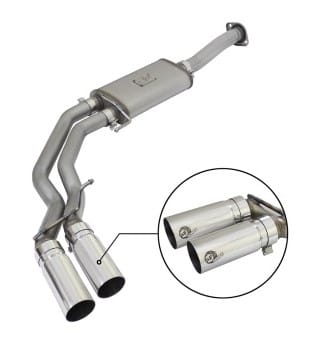 afe rebel exhausts 3in ss cat-back 15-16 ford f-150 ecoboost v6 2.7/3.5l v8 5.0l w/ polished tips 49-43081-p - image