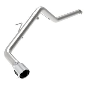 afe apollo gt series 3in 409 ss axle-back exhaust 2019 ford ranger 2.3l w/ polished tips 49-43114-p - image