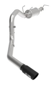 afe apollo gt series 3-1/2in 409 ss axle-back exhaust 17-20 ford f-250/f-350 6.2/7.3l w/ black tips 49-43116-b - image