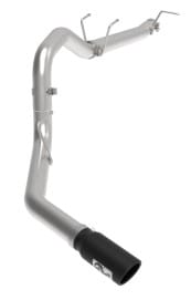 afe apollo gt series 3-1/2in 409 ss axle-back exhaust 17-20 ford f-250/f-350 black tips w/o muffler 49-43116nm-b - image