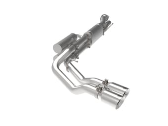afe rebel series 3in 409 ss cat-back exhaust w/ polish tips 17-20 ford f-250 v8 6.2l 49-43117-p - image