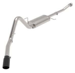 afe apollo gt 3in 409 ss cat-back exhaust 2021 ford f-150 v6 2.7l/3.5l (tt)/v8 5.0l w/ black tips 49-43125-b - image