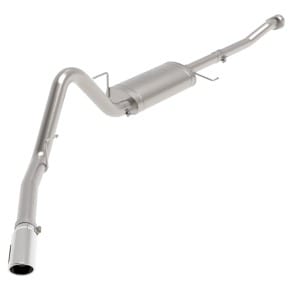 afe apollo gt 3in 409 ss cat-back exhaust 2021 ford f-150 v6 2.7l/3.5l (tt)/v8 5.0l w/ polished tips 49-43125-p - image