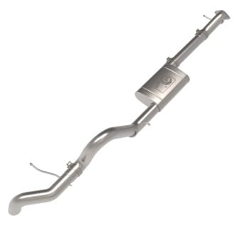 afe apollo gt series 3in 409ss cat-back ford bronco 2021 l4 2.3l/v6 2.7l - polished 49-43135 - image