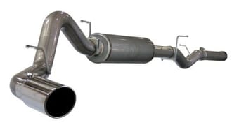 afe machforce xp exhausts cat-back ss-409 exh cb gm diesel trucks 06-07 v8-6.6l (td) lly/lbz 49-44002 - image