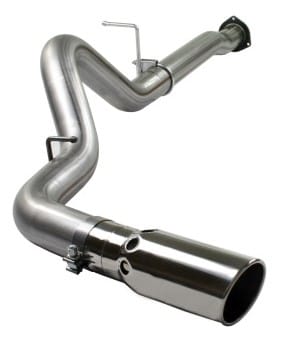 afe machforce xp 4in dpf-back ss exhaust 5/07-10 gm diesel trucks v8-6.6l (td) lmm 49-44004 - image