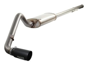 afe machforce xp exhausts cat-back ss-409 exh cb gm trucks 1500 09-12 v8 (blk tip) 49-44016-b - image