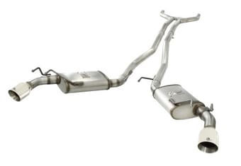 afe machforce xp exhaust 2.5in stainless steel cb/10-13 chevy camaro v6-3.6l (td) (polished tip) 49-44042-p - image
