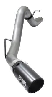 afe large bore hd 3.5in dpf-back ss exhaust w/black tip 2016 gm colorado/canyon 2.8l (td) 49-44064-b - image
