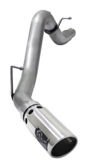 afe large bore hd 3.5in dpf-back ss exhaust w/polished tip 2016 gm colorado/canyon 2.8l (td) 49-44064-p - image
