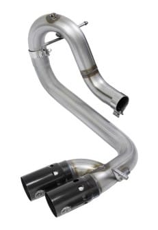 afe rebel series dpf-back 3in side exit ss exhaust w/ ic black tip 2016 gm colorado/canyon 2.8l (td) 49-44065-b - image