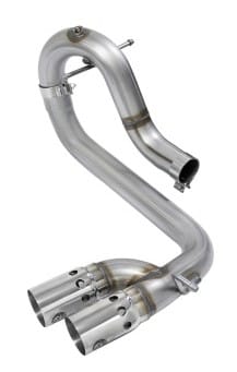 afe rebel series dpf-back 3in side exit ss exhaust w/ ic polished tips 2016 gm colorado/canyon 2.8l 49-44065-p - image