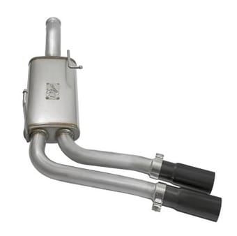 afe rebel series cb middle-side exit ss exhaust w/ black tips 09-16 gm silverado/sierra v6/v8 49-44070-b - image