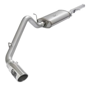 afe machforce xp exhausts cat-back polished tips 09-17 gm silverado 1500 4.3/5.3l regcab sb/lb 49-44072-p - image