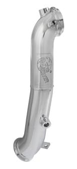 afe mach force-xp 3in 409 stainless steel down-pipe 11-15 gm diesel trucks lml v8 6.6l (td) 49-44095 - image
