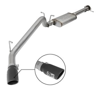 afe mach force-xp 3.0in 304 ss cat-back exhaust w/ black tip 17-18 gm colorado/canyon 49-44097-b - image
