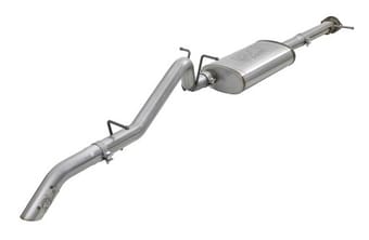 afe mach force-xp hi-tuck 3in. 409 ss c/b exhaust 15-18 gm colorado/canyon l4-2.5l/v6-3.6l - raw tip 49-44099 - image