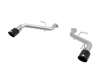 afe power mach force-xp 2.5in axle-back exhaust system 16-22 chevrolet camaro ss v8 6.2l - black 49-44118-b - image