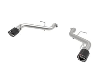 afe power mach force-xp 2.5in axle-back exhaust system 16-22 chevy camaro ss v8 6.2l - carbon fiber 49-44118-c - image