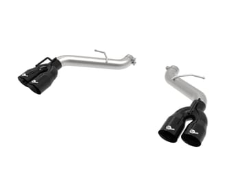 afe power mach force-xp 3in axle-back exhaust 16-22 chevrolet camaro ss v8 6.2l w/o mufflers - black 49-44119nm-b - image