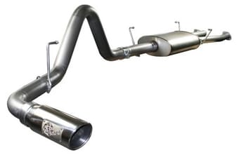 afe machforce xp exhausts cat-back ss-409 exh cb toyota tundra 07-09 v8-4.7l (pol tip) 49-46009-p - image