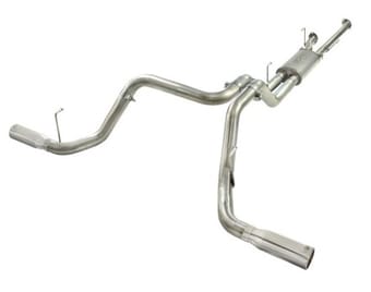 afe machforce xp 2-1/2in to 3in 409 ss cat-back exhaust w/ polished tips 10-17 toyota tundra v8 5.7l 49-46014-p - image