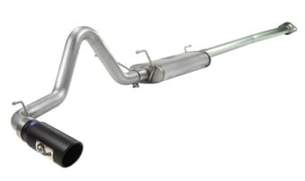 afe mach force xp 2.5in cat-back stainless steel exhaust system w/black tip toyota tacoma 13-14 4.0l 49-46021-b - image