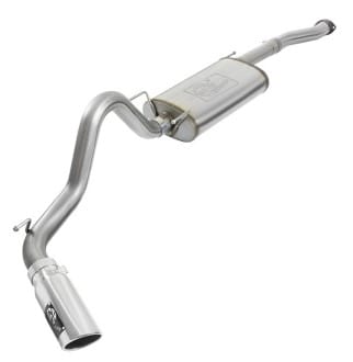 afe machforce xp cat-back ss exhaust w/ polished tips 16 toyota tacoma v6-3.5l 49-46026-p - image