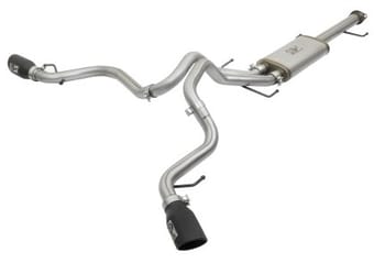 afe mach force-xp 3in - 2.5in ss cat-back dual exhaust w/black tips 07-14 toyota fj cruiser 4.0l 49-46029-b - image