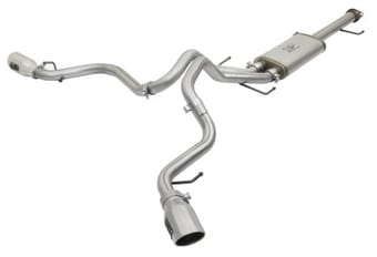 afe mach force-xp 3in - 2.5in ss cat-back dual exhaust w/polished tips 07-14 toyota fj cruiser 4.0l 49-46029-p - image
