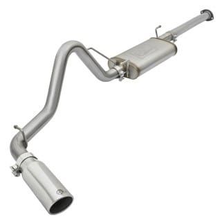 afe mach force xp cat-back stainless steel exhaust syst w/polished tip toyota tacoma 05-12 l4-2.7l 49-46031-p - image
