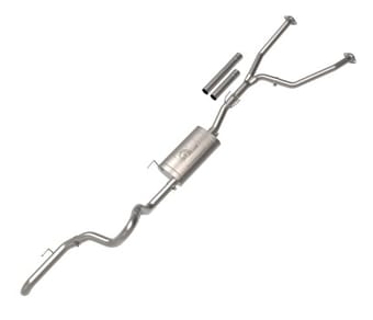 afe 2022 toyota tundra v6-3.5l (tt) apollo gt series hi-tuck 2.5in to 3in 409 ss cat-back exhaust 49-46062 - image