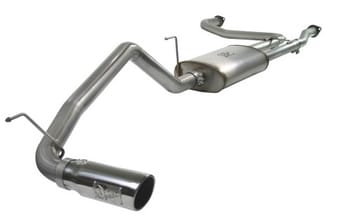 afe machforce xp exhaust cat-back 2.5/3in ss-409 w/ polished tip 04-12 nissan titan v8 5.6l 49-46102-p - image