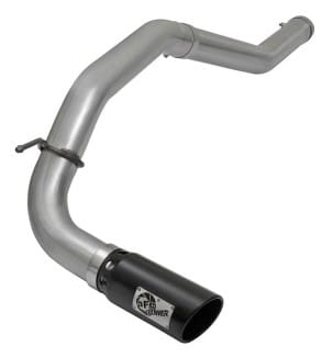 afe large bore hd dpf-back ss exhaust w/ black tip 2016 nissan titan xd v8-5.0l (td) 49-46113-b - image