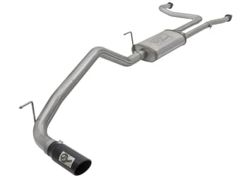 afe machforce xp 2.5in cat-back exhaust system w/ black tip nissan titan 17-19 v8-5.6l 49-46125-b - image