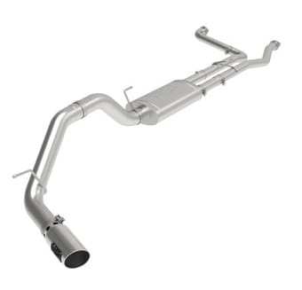 afe machforce xp exhausts cat-back ss-409 nissan titan xd 16-19 v8-5.6l - polished tip 49-46135-p - image