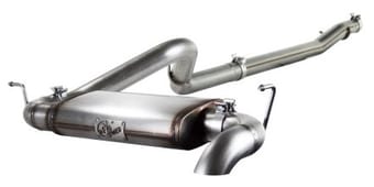 afe machforce xp exhausts cat-back/hi tuck ss-409 exh cb/ht jeep wrangler 2 dr 2012 v6-3.6l 49-46221 - image