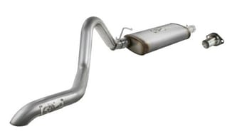 afe machforce xp exhausts cat-back ss-409 exh cb jeep cherokee xj 91-01 i6-4.0l ht - 2.5 in. 49-46225 - image