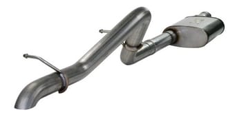 afe mach force-xp 2-1/2in 409 stainless steel cat-back exhaust jeep wrangler 07-11 v6-3.8l (4dr) 49-46226 - image