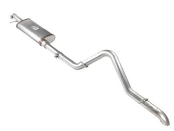 afe machforce xp exhaust cat-back 3in ss-409 hi-tuck inrbin 12-14 jeep wrangler unlimited v6 4dr 49-46232 - image