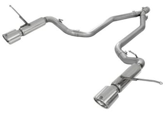 afe machforce xp 14+ jeep grand cherokee v6 3.0l (td) 2.5in dpf-back 409ss exhaust w/resonators 49-46234 - image