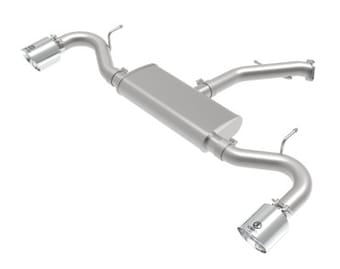 afe takeda series 2.5in 409 ss axle-back exhaust system polished 18-20 hyundai elantra gt l4-1.6l(t) 49-47016-p - image