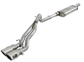 afe rebel series 2.5in ss cat-back exhaust w/ polished tip 07-18 jeep wrangler (jk) v6 3.6/3.8l 4dr 49-48054-p - image