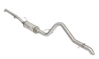 afe machforce xp 2-1/2in ss-409 cat-back exhausts w/ 18in muffler 07-17 jeep wrangler v6-3.6l 49-48057 - image