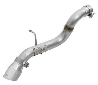 afe mach force-xp axle-back exhaust system w/polished tip 18-20 jeep wrangler l4-2.0t / v6-3.6l 49-48070-1p - image
